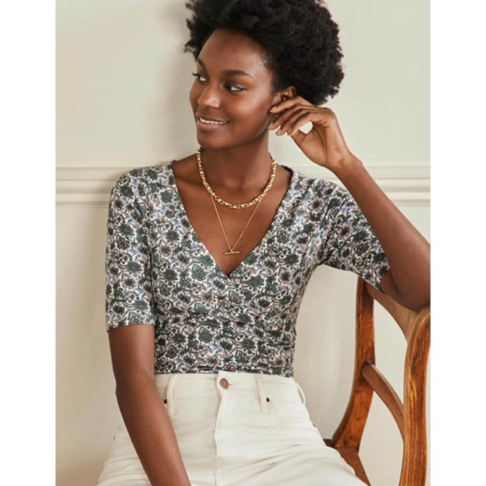 Boden Wrap Jersey‎ Blouse Size US10